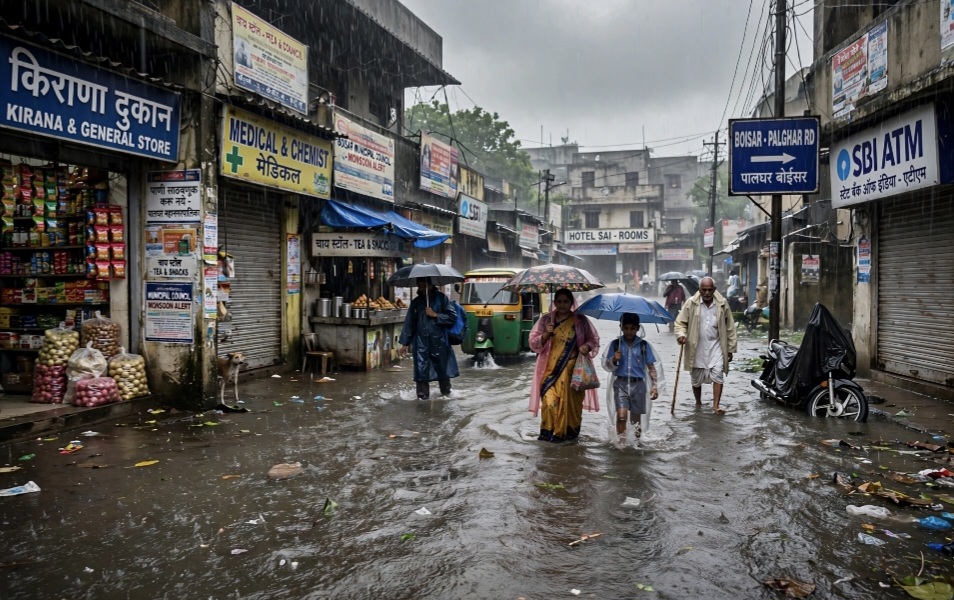 आज पालघर जिल्ह्यात मुसळधार पावसाची शक्यता,