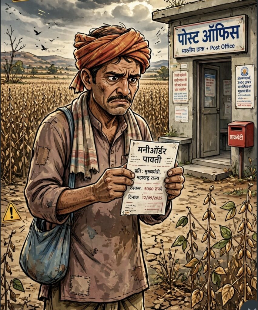 ५ हजार रु.त दिवाळी साजरी करून दाखवा…दुष्काळग्रस्त शेतकऱ्यांचे देवाभाऊच्या सरकारला आव्हान,